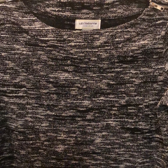 3/4 Sleeve Shoulder Zip Tunic Top - Picture 3 of 7